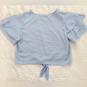 Cute baby blue fancy shirt